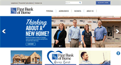 Desktop Screenshot of firstbankofberne.com