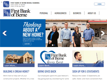 Tablet Screenshot of firstbankofberne.com